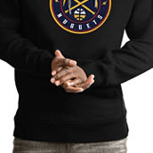 Antigua Men's Black Denver Nuggets Logo Victory Pullover Hoodie