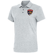 Antigua Women's Heather Gray Florida Panthers Motivated Polo