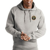 Antigua Men's Heathered Gray Denver Nuggets Victory Pullover Hoodie