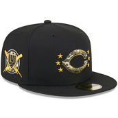New Era Black Cincinnati Reds 2024 Armed Forces Day 59FIFTY Fitted Hat