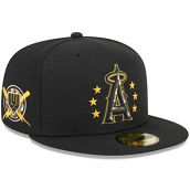 New Era Black Los Angeles Angels 2024 Armed Forces Day 59FIFTY Fitted Hat