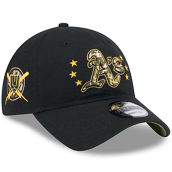New Era Black Oakland Athletics 2024 Armed Forces Day 9TWENTY Adjustable Hat
