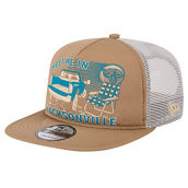 New Era Men's Tan Jacksonville Jaguars Meet Me 9FIFTY Snapback Hat