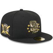 New Era Black San Diego Padres 2024 Armed Forces Day 59FIFTY Fitted Hat