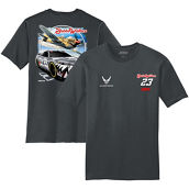 23XI Racing Men's 23XI Racing Charcoal Bubba Wallace U.S. Air Force Car T-Shirt