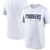 Nike Men's White Los Angeles Dodgers Knockout Legend Performance T-Shirt