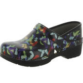 LT Pro Leather Womens Leather Printed Clogs