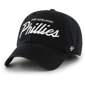 '47 Men's Black Philadelphia Phillies Crosstown Classic Franchise Fitted Hat
