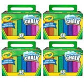 Crayola® Washable Sidewalk Chalk, 48 Per Box, 4 Boxes