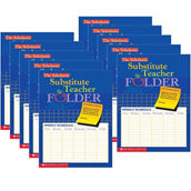 Scholastic Teaching Solutions Substitute Teacher Folder, Pack of 10