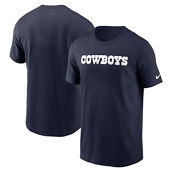 Nike Men's Navy Dallas Cowboys Primetime Wordmark Essential T-Shirt