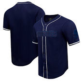 Pro Standard Men's Navy Dallas Cowboys Triple Tonal Mesh Button-Up Shirt