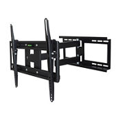 MegaMounts Full Motion Wall Mount with Bubble Level for 26 - 55 Inch LCD, LED, a