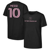 Outerstuff Preschool Lionel Messi Black Inter Miami CF Name & Number T-Shirt