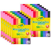 Crayola® Construction Paper, 96 Sheets Per Pack, 12 Packs