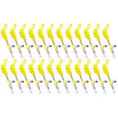 SICURIX Standard Lanyard Hook Rope Style, Yellow, Pack of 24