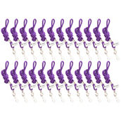 SICURIX Standard Lanyard Hook Rope Style, Purple, Pack of 24
