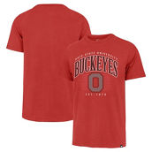 '47 Men's Scarlet Ohio State Buckeyes Double Header Franklin T-Shirt