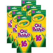 Crayola® Oil Pastels, 16 Per Box, 6 Boxes