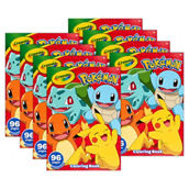 Crayola® Coloring Book, Pokemon, 96 Pages, Pack of 8