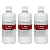 Handy Art® Acrylic Paint 16 oz, Titan White, Pack of 3