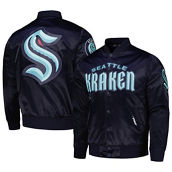 Pro Standard Men's Deep Sea Blue Seattle Kraken Classic Satin Full-Snap Jacket