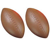 Champion Sports Coated High Density Foam Football, Pack of 2
