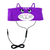 Contixo H1 Adjustable Fleece Headband Headphones, Cat