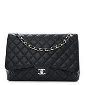 Chanel Classic Double Flap SHW Medium Caviar (Pre-Owned)