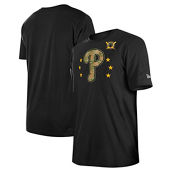 New Era Men's Black Philadelphia Phillies 2024 Armed Forces Day T-Shirt