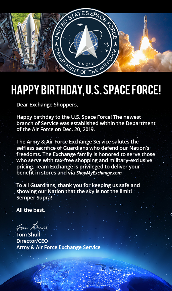 Happy Birthday Space Force