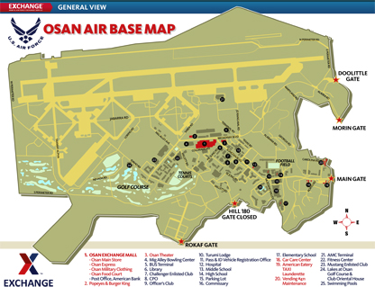 Osan Air Base Korea Map