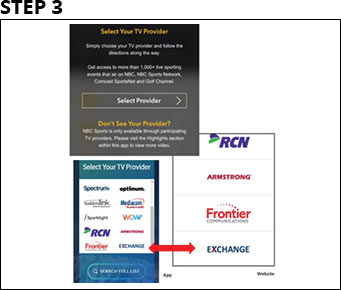 Choose provider and select Exchange