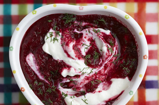 Beets in Yogurt with Dill