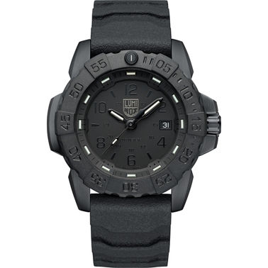 Luminox Men's Navy Seal Swiss Quartz Date Leather Strap Watch 3251lum ...