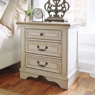 Signature Design By Ashley Realyn 3 Drawer Nightstand | Nightstands ...