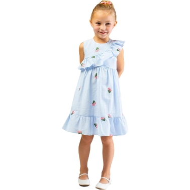 Bonnie Jean Infant Girls Ruffle Seersucker Dress | Baby Girl 0-24 ...