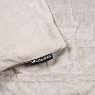 Life Comfort By Nemcor Weighted Blanket With Removable Solid Cover