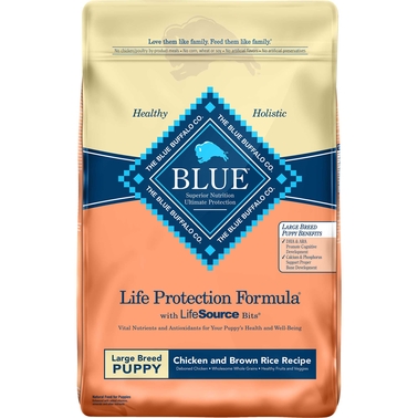 Blue Buffalo Chicken And Brown Rice Large Breed Puppy Food ...