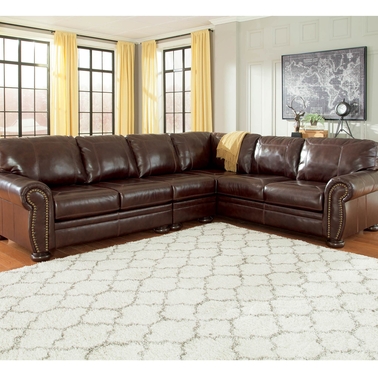 Signature Design By Ashley Banner 3 Pc. Sectional Laf Loveseat/chair ...