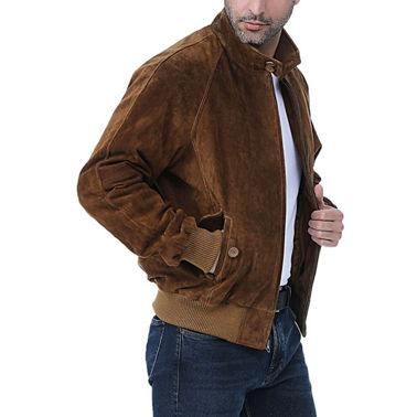 Landing Leathers Men Wwii Suede Leather Bomber Jacket - Regular & Tall ...