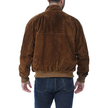 Landing Leathers Men Wwii Suede Leather Bomber Jacket - Regular & Tall ...