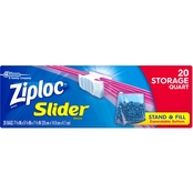 Ziploc Slider Storage Quart Bags Mega