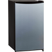 Midea 3.3 cu. ft. Single Door Compact Refrigerator Stainless Steel