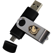 Flashscot West Point Black Knights Dual Pro Micro to USB Drive, 16GB