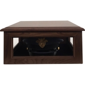DomEx Hardwoods Hat/Cover Box, Solid Top, Walnut