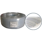 Alpine 1 In. I.D. x 1.320 In. O.D. PVC Clear Braided Tubing x 100 Ft. Coil