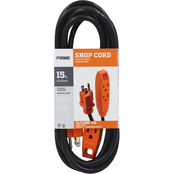 Prime Wire & Cable 15 ft. 3 Outlet Shop Cord