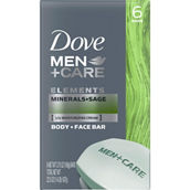 Dove Men + Care Minerals + Sage Body and Face Bar 6 pk.