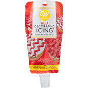 Wilton Red Icing Pouch with Tip 8 oz.